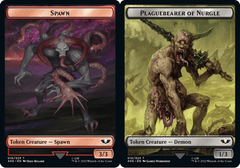 Spawn (016) // Plaguebearer of Nurgle (015) Double-Sided Token - Surge Foil